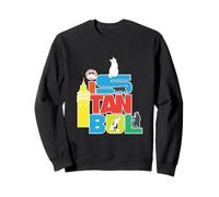 Turquie Istanbul City of Cats Lettrage coloré Tour de Galata Sweatshirt