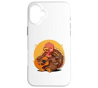 Turquie Jouant de la Guitare Graphique Turquie garçons Filles Amateurs de Guitare Coque pour iPhone 16 Plus
