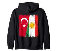 Turquie Kurdistan Demi Drapeau Turc du Patrimoine kurde Sweat à Capuche