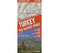 Turquie - les plus hauts sommets 1/100.000 (carte grand format laminée, trekking tQ)