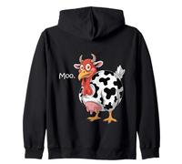 Turquie Moo Funny Thanksgiving Sweat à Capuche