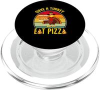 Turquie rétro sauver Une Dinde Manger Pizza Hommes Femmes Enfants Adultes PopSockets PopGrip pour MagSafe