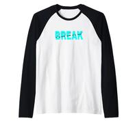 Turquoise Break The Mold Turquoise Graphic Manche Raglan