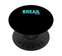 Turquoise Break The Mold Turquoise Graphic PopSockets PopGrip Adhésif