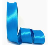 Turquoise Byetsa satiné Fold 30 mm Biais sur un rouleau de 25 m