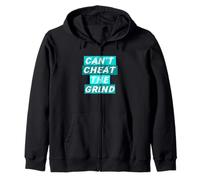 Turquoise Can't Cheat The Grind Turquoise Graphic Sweat à Capuche