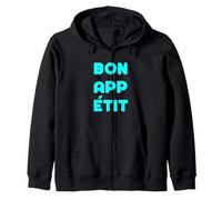 Turquoise Color Bon App Etit Turquoise Graphic Sweat à Capuche