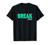Turquoise Color Break/Free Turquoise Graphic T-Shirt