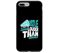 Turquoise Color Hustle Speaks Louder Turquoise Graphic Coque pour iPhone 7 Plus/8 Plus