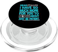 Turquoise Dear Haters - Be Mad Turquoise Graphic PopSockets PopGrip pour MagSafe