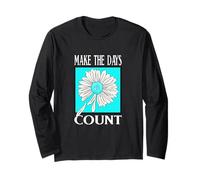 Turquoise Don't Count The Days Turquoise Graphic Manche Longue