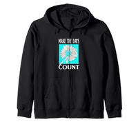 Turquoise Don't Count The Days Turquoise Graphic Sweat à Capuche
