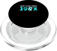Turquoise Just A Kid de 198X Turquoise Graphic PopSockets PopGrip pour MagSafe