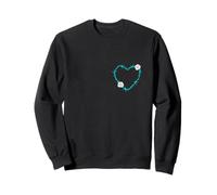 Turquoise Love ? C'est un sujet délicat... Graphisme turquoise Sweatshirt
