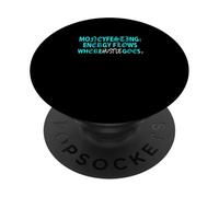 Turquoise Moneyfesting Turquoise Graphic PopSockets PopGrip Adhésif