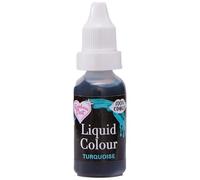 TURQUOISE Rainbow Dust Colour Flo Concentrated Liquid Food Air Brush Colouring