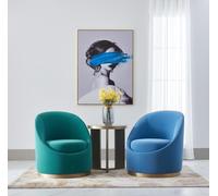 Turquoise Salon Design Fauteuil une place rembourré Meubles Lounge Club Canapé rembourré