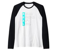 Turquoise : Tout Le Monde n'est Pas Un Vrai graphisme Turquoise Manche Raglan