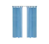 Vidaxl Rideau Fin Turquoise 140x245 Cm 2 Pcs