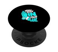 Turquoise Your Lane is Marked Turquoise Graphic PopSockets PopGrip Adhésif
