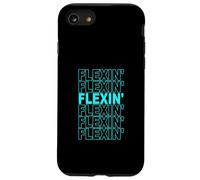 Turquouse Color Flexin' on Repeat Turquouse Graphic Coque pour iPhone SE (2020) / 7/8