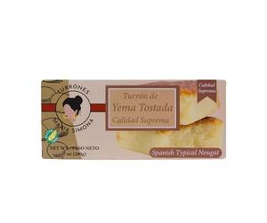 Turrón à la Crème Catalane 200 g - Maria Simona | Nougat tendre au jaune d’œuf caramélisé & amandes | Sans Gluten | Saveur douce & raffinée espagnole