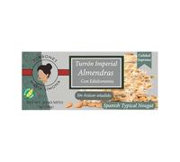 Turrón Alicante Sans Sucres Ajoutés 150 g - Maria Simona | Nougat Dur Artisanal Espagnol | Sans Gluten | Idéal Noël, Cadeaux & Plaisir Gourmand