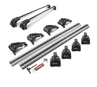 Turtle AIR2 | Galerie de Toit, Barres de Toit | Compatible avec Honda CR-V 2012-2018; pour Le Montage de coffres de Toit, de Porte-vélos, d’échelles | Structure en Aluminium Durable | TÜV