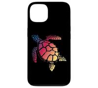 Turtle Art Coloré Mer Reptile Nature Tortue Coque pour iPhone 13