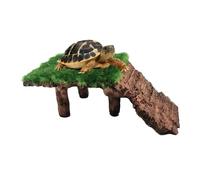 Turtle Basking Dock - Terrarium Resting Dock | Tortoise Resting Terrace Climbing Ramp Textured Anti Slip for Turtle Reptile Frog Tortoise Terrapin Bearded Dragon Gecko