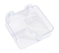 Turtle Basking - Plateforme de baking pour tortue de 18 x 15 x 5 cm, pont flottant pour tortues, ventouse, décoration transparente, zone de repos réglable en hauteur pour reptiles