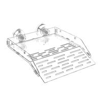 Turtle Basking Ramp - Plate-forme d'escalade acrylique transparente, terrasse habitat de reptiles pour aquarium, quai au repos petites lézards grenouilles ermite crabes | réservoir avec
