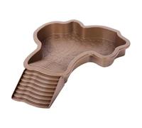 Turtle Bathing Pool - Reptile Soaking Tub with Ladder Access, Water Habitat Basin Tank, Decorative Landscape Enclosure for Turtle Gecko Bearded Dragon | Pet Care Hydration Bathing Setup Use
