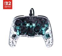 Turtle Beach Manette filaire Afterglow RGB pour Switch et Switch 2 - Transparent