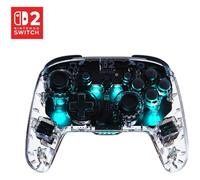 Turtle Beach Manette de gaming Afterglow Transparente - Sans fil RGB - Officielle Nintendo Switch 2