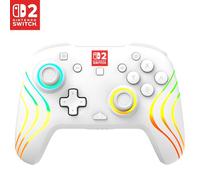 Turtle Beach Afterglow Wave Blanc Manette de gaming RGB sans fil Sous licence officielle pour Nintendo Switch 2