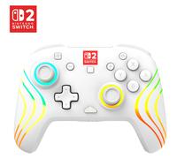 Turtle Beach Afterglow Wave Blanc Manette de gaming RGB sans fil Sous licence officielle pour Nintendo Switch 2