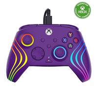 Turtle Beach Afterglow Wave Controller Violet Manette de jeu RGB filaire - Licence pour Xbox Series XS, Xbox One et Windows - Boutons programmables, gachettes à effet Hall, commandes audio