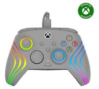 Turtle Beach Afterglow Wave Manette filaire Câble USB Éclairage RVB - Gâchettes à effet Hall & Boutons programmables - Xbox Series X|S, PC (Licence officielle Microsoft) - Gris