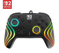 Turtle Beach Afterglow Wave Noir Manette de gaming RGB filaire Sous licence officielle pour Nintendo Switch 2