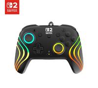 Turtle Beach Manette Afterglow Wave – RGB filaire – Noir – Officielle pour Nintendo Switch 2