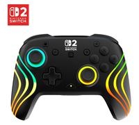 Turtle Beach Afterglow Wave Noir Manette de gaming RGB sans fil Sous licence officielle pour Nintendo Switch 2