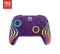 Turtle Beach Afterglow Wave Violet Manette de gaming RGB sans fil Sous licence officielle pour Nintendo Switch 2