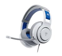 Turtle Beach Atlas 200 Blanc PlayStation Casque de Gaming filaire sous licence officielle pour PlayStation w/transducteurs Nanoclear de 50 mm pour PS5 et PS4