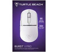 Turtle Beach Burst II Pro Blanc souris de gaming eSport sans fil avec ultra-légère avec 57 g, 150 heures d'autonomie de la batterie, capteur optique 30K DPI et 8 entrées programmables pour PC