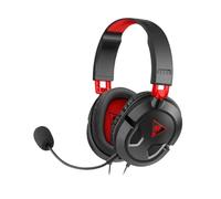 Turtle Beach Casque gaming filaire Recon 50 - PC, PS5, Xbox Series X|S et Switch 2 - Haut-parleurs 40 mm - Micro détachable - Noir et rouge