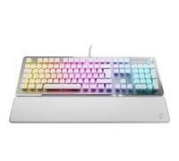 Turtle Beach Vulcan II - Clavier de Jeu mécanique pour PC - Interrupteur Titan II - Touches RVB Lumineuses Personnalisables - Repose-Poignet Amovible - Plaque en Aluminium - Blanc
