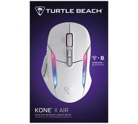 Turtle Beach Kone II Air - Souris Gaming RGB Ergonomique Sans Fil,Bbatterie 350h, Capteur Optique 26 000 DPI, 21 Entrées Personnalisables, Molette 4D Free-Spin - Blanc