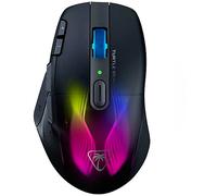 Turtle Beach Kone XP Air - Souris Gaming RGB Ergonomique, Personnalisable et sans Fil, capteur Optique 19 000 PPP, autonomie de Batterie de 100h, Station de Charge, éclairage AIMO RGB - Noir