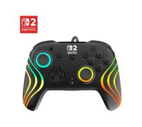 Turtle Beach Afterglow Wave Noir Manette de gaming RGB filaire Sous licence officielle pour Nintendo Switch 2